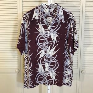 Sun Surf Short Sleeves Tropical Hawaiian Shirt Large